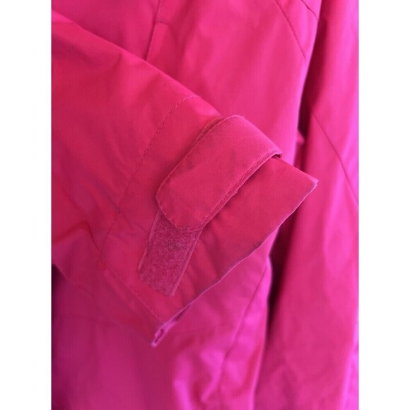 St John Bay Zip up Jacket size Large Weight Coat Warm Pink wind resistant - Picture 5 of 6